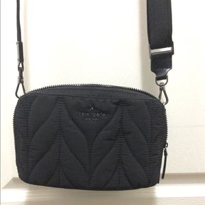 Kate spade nylon double zipper crossbpdy bag
